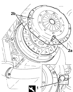 CLUTCH - R + R WITH GEARBOX REMOVED