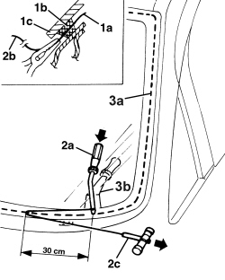 WINDSCREEN GLASS - R.R INCLUDING CLEANING HOUSING