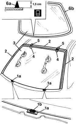 WINDSCREEN GLASS - R.R INCLUDING CLEANING HOUSING