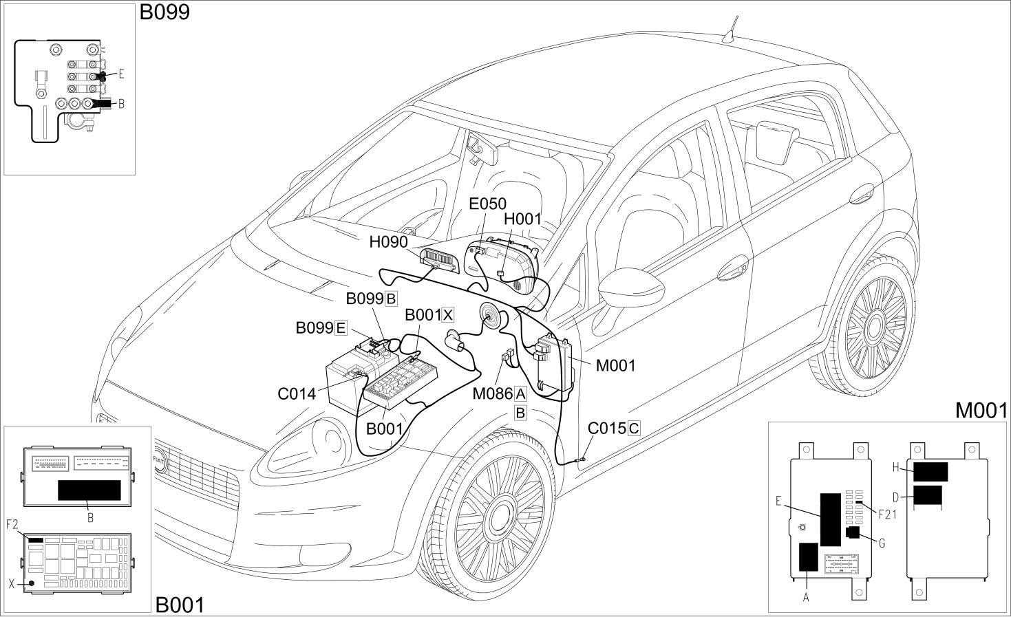 ELECTRIC STEERING - COMPONENT LOCATION