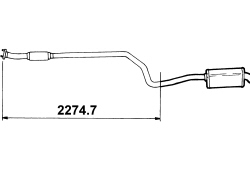 REAR EXHAUST SILENCER - R + R