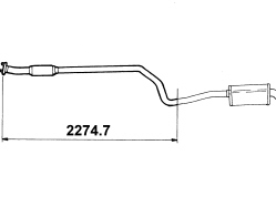 CENTRE EXHAUST PIPE - R.R.