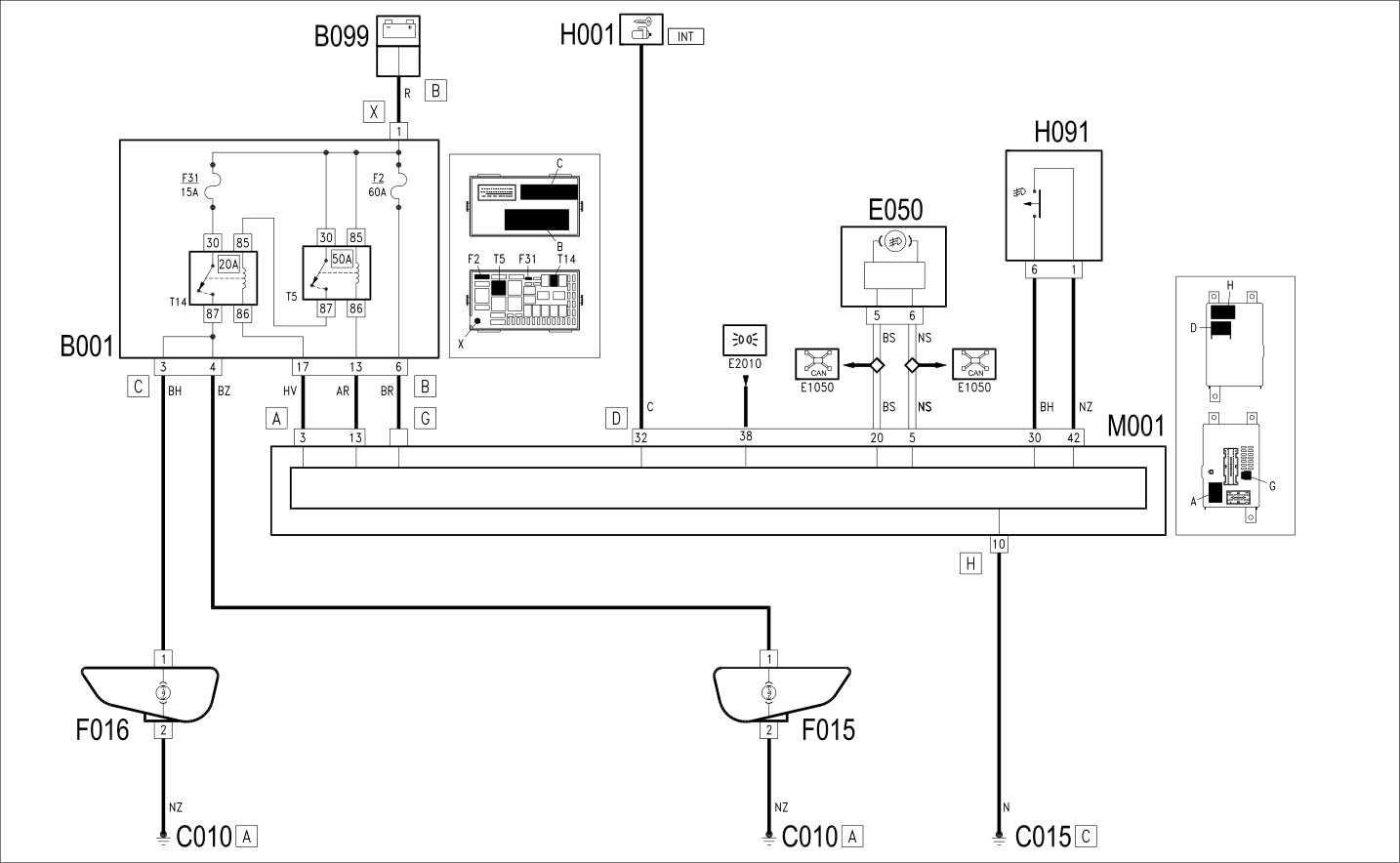 FOG LIGHTS - WIRING DIAGRAM