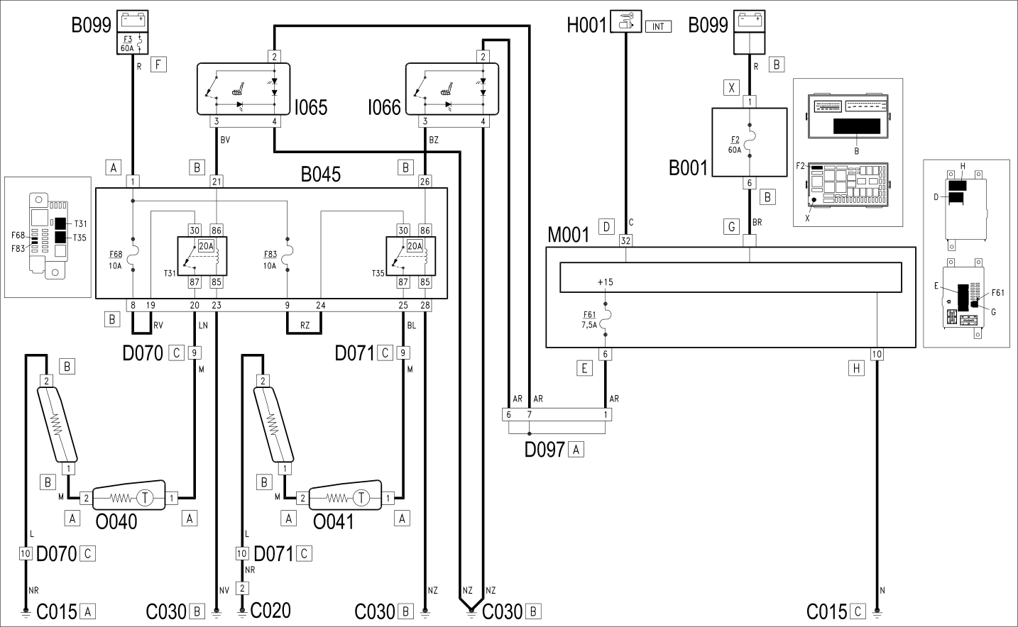 HEATED SEATS - WIRING DIAGRAM