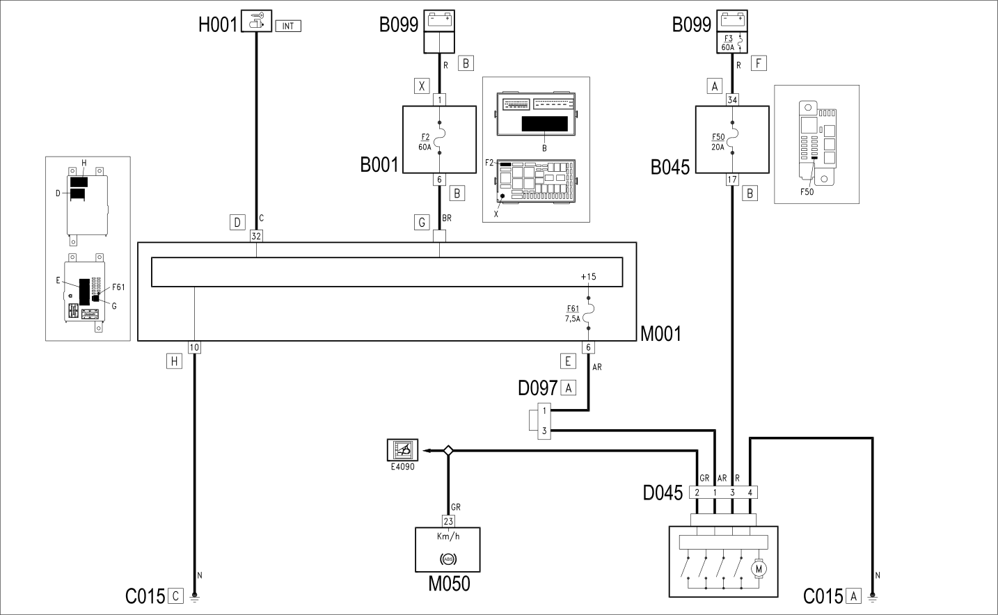SUN ROOF - WIRING DIAGRAM