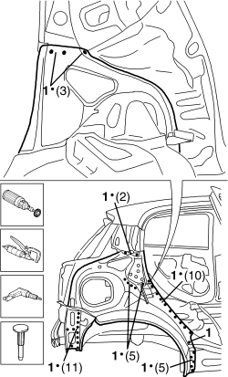 R.R. REAR WING FRAME