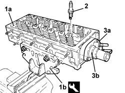 SINGLE CYLINDER HEAD, REMOVED - OVERHAUL