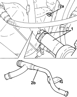 WATER PUMP RIGID COOLANT INLET PIPE - R.R.