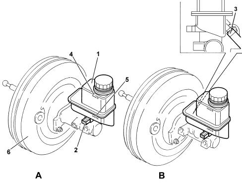 Brake pump, reservoir and load proportioning valve