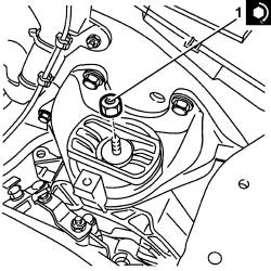 Gear box left rigid mount - r r