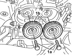 Camshaft idler gears - replace