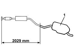 Rear exhaust silencer - r + r