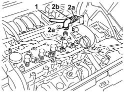 Engine oil vapour intake pipe - r + r