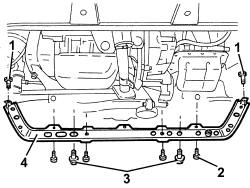 Engine cooling radiator support beam - r r