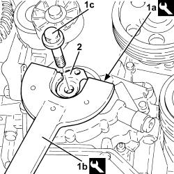 Timing system cover oil seal - replace