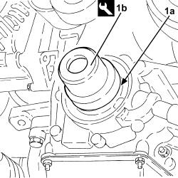 Timing system cover oil seal - replace