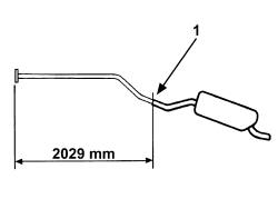 CENTRE exhaust PIPE - R.R.