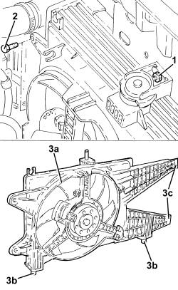 Radiator cooling fan - r + r