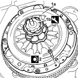 Clutch - r + r with gearbox removed
