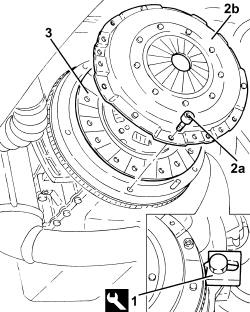 Clutch - r + r with gearbox removed