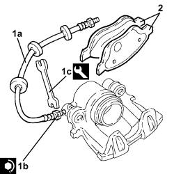 FRONT BRAKE CALIPER (one) - R.R.