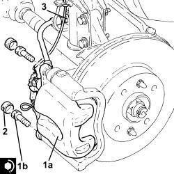 Front brake calliper bracket - r r