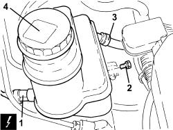 Brake fluid reservoir - r + r and wash inside