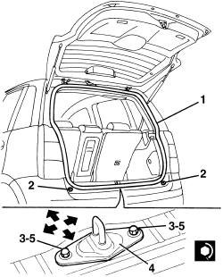 Tailgate - adjust striker and adapt seal if necessary