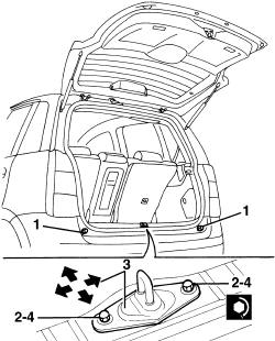 Tailgate - adjust centring and profile - includes hinge and compartment seal adaptation