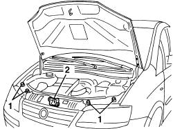 Bonnet lid - square
