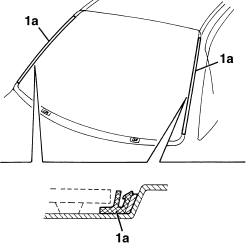 Windscreen glass r r including cleaning of housing