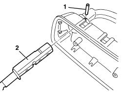 Front head restraint pins - r r