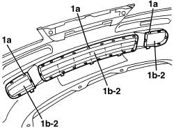 (One) GRILLE on front bumper - R.R.