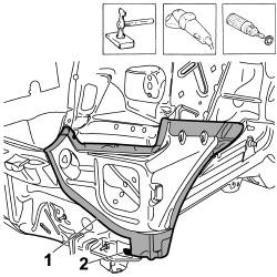 Rear wing lower reinforcement