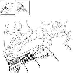 Boot floor pan rail partial