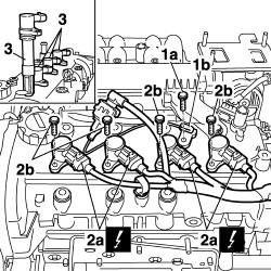 Engine - position on stand and remove