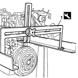 Engine - position on stand and remove
