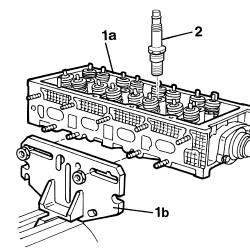 Single cylinder head, removed - overhaul