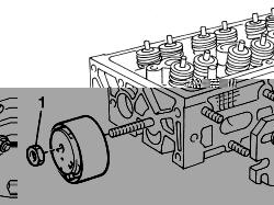 Single cylinder head, removed - overhaul
