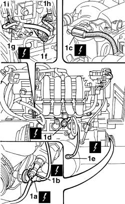 Toothed timing belt - r r with engine removed