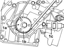 Toothed timing belt - r r with engine removed