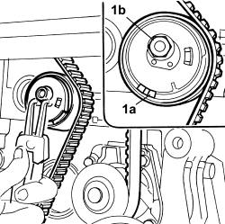 Toothed timing belt - r r with engine removed