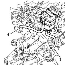 Crankcase vapour/gas recirculation system