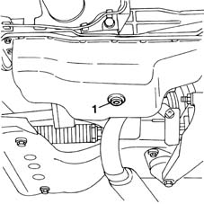 Engine oil drain plug - replace