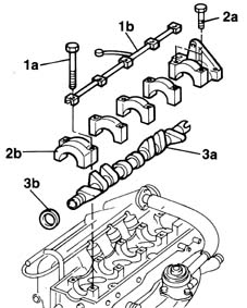 Overhead camshaft - r r on vehicle
