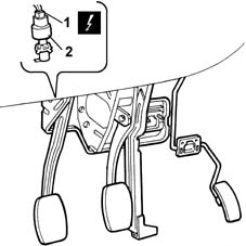Clutch pedal switch - r r