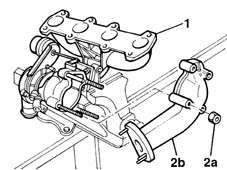 Turbo/manifold/sleeve assembly dismantle