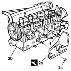 Single cylinder head, removed - overhaul