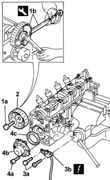 Single cylinder head, removed - overhaul