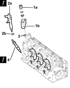 Single cylinder head, removed - overhaul